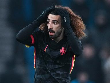 Chelsea kembali menelan kekalahan memalukan dari Brighton dalam lanjutan Premier League musim 2024/2025. Pada Sabtu (15/2/2025) dini hari WIB, The Blues kalah telak dengan skor 0-3 di Falmer Stadium. (AP Photo/Dave Shopland)