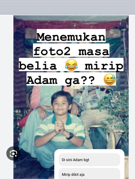 <p>Teuku Wisnu mengunggah foto di masa anak-anak. Dia bertanya kepada warganet apakah punya kemiripan dengan putranya, Adam? (Foto: Instagram/ teukuwisnu)</p>