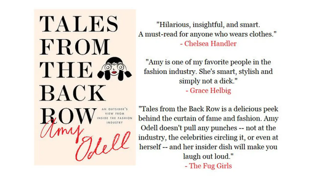 Tales From The Back Row - Book by Amy Odell 0815