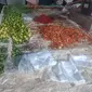 Bumbu dapur yang dijual di Pasar Kukun, Kabupaten Tangerang. (Liputan6.com/Muhammad Jibril Razky Kamal)