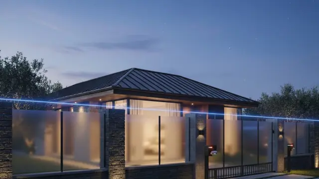 Ilustrasi Model Pagar Tinggi Modern untuk Rumah Mewah/Gemini AI