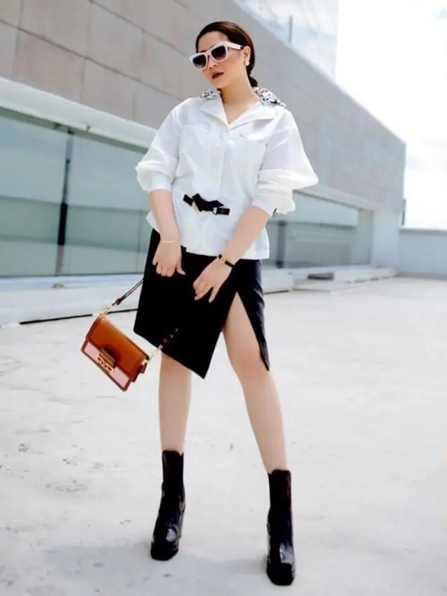 Nagita Slavina bergaya Kpop (Instagram)