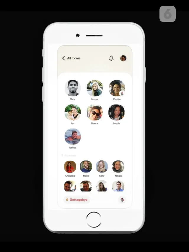 Aplikasi Clubhouse di iPhone
