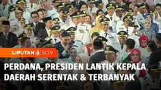 Pertama kali dalam sejarah, sebanyak 961 Kepala Daerah dari 481 daerah di Indonesia dilantik secara serentak. Presiden Prabowo Subianto mengingatkan agar seluruh Kepala Daerah mengabdi untuk kepentingan rakyat.