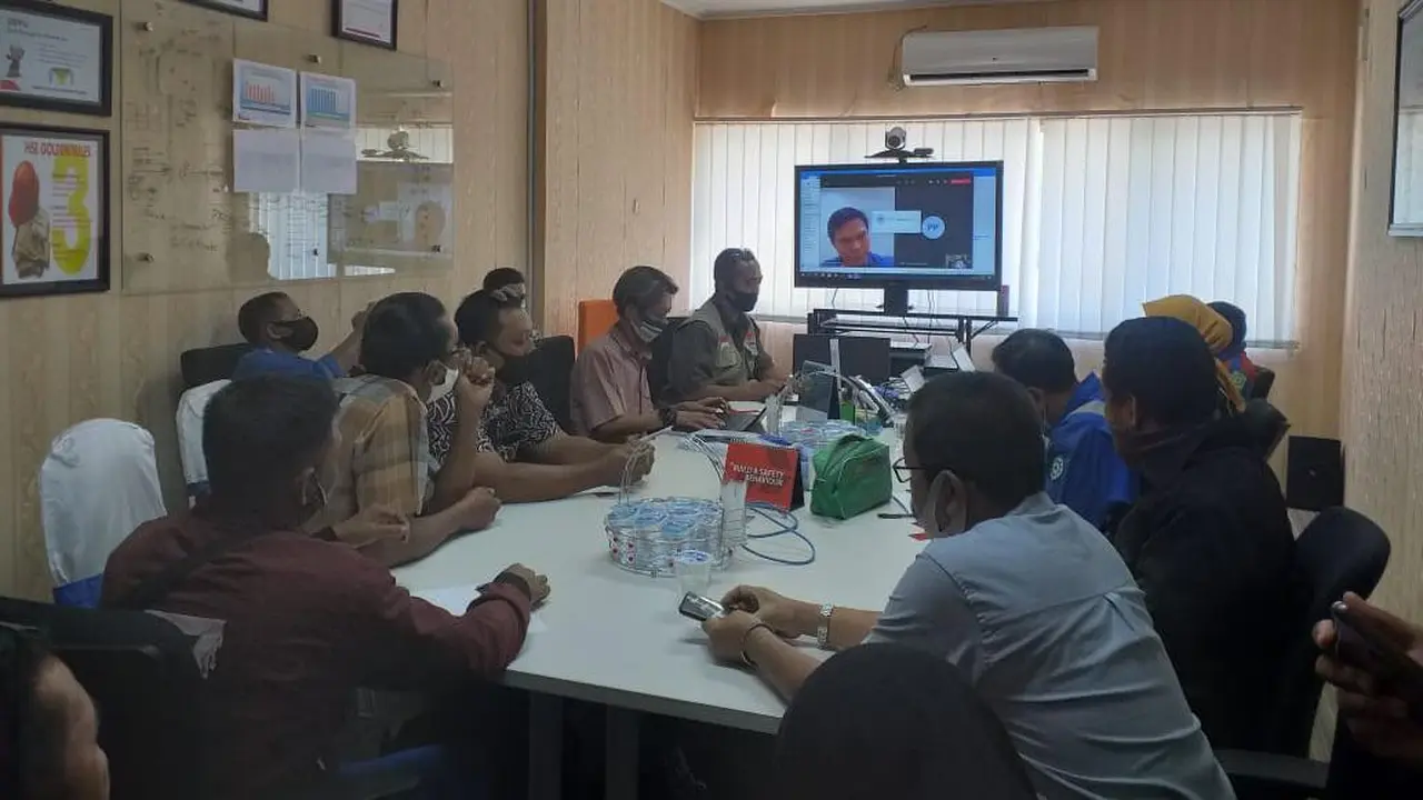 Pertemuan disalah satu ruang Pertamina EP Asset 4 Field Cepu. (Liputan6.com/Ahmad Adirin)