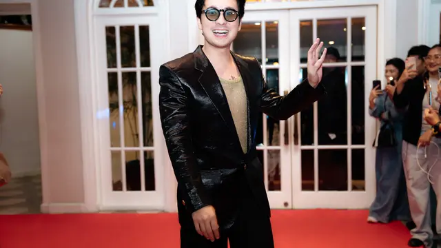 Jerome Kurnia di Gala Premiere Film Sampai Jumpa, Selamat Tinggal (Sumber gambar: Siaran pers Adhya Pictures & Relate Films)
