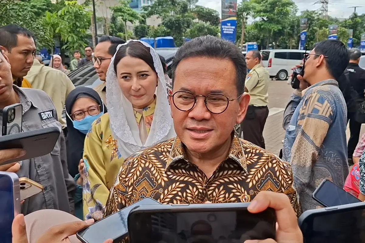 Menteri Perdagangan (Mendag) Budi Santoso di Kantor Kemendag, Jakarta, Kamis (5/3/2026).