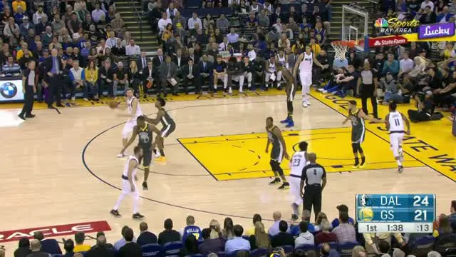 VIDEO : GAME RECAP NBA 2017-2018, Warriors 121 vs Mavericks 103