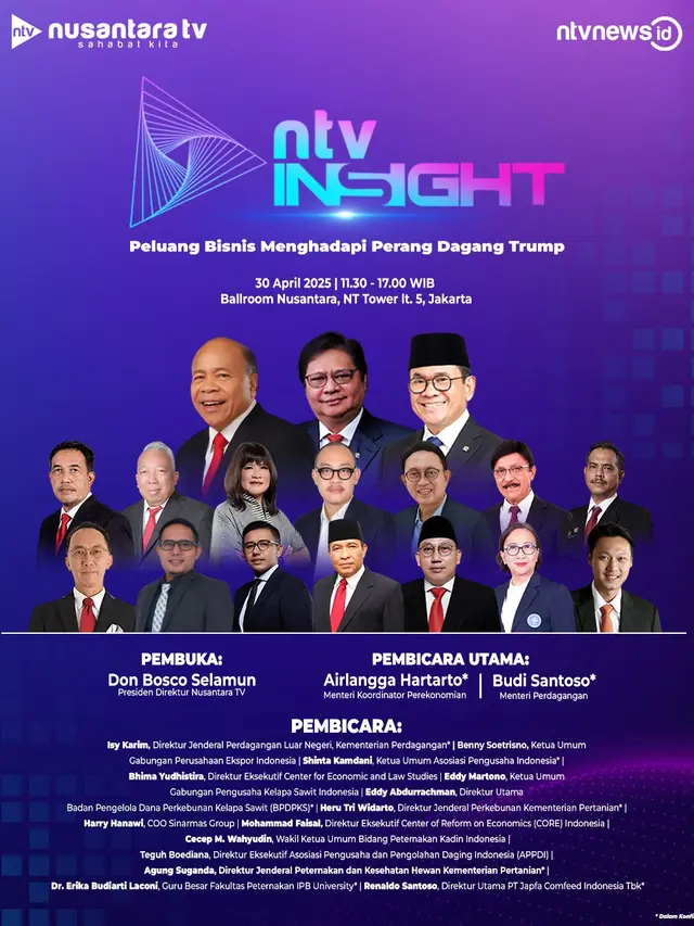 Menggali Peluang di Tengah Perang Dagang, Diskusi NTV Insight 2025