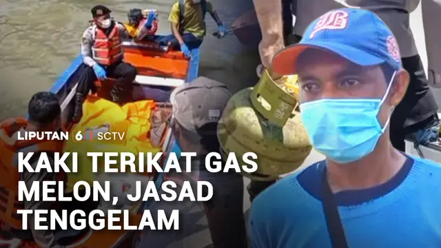 Janggal! Pria Ditemukan Tewas Tenggelam, Kaki Terikat Gas Melon dan Aki