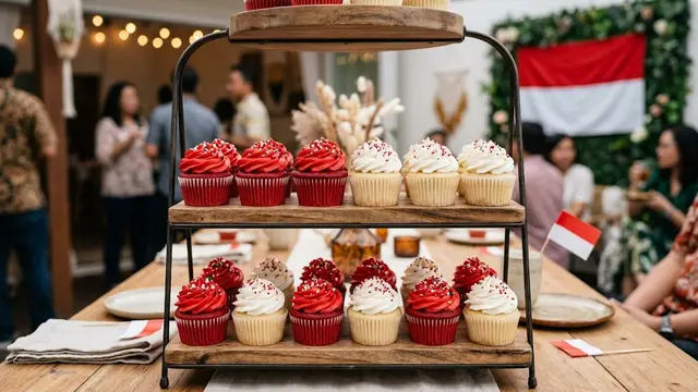 Cupcake Merah Putih