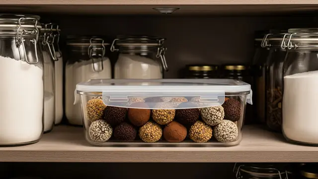 Menyimpan Bola-Bola Coklat