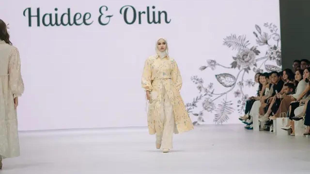5 Potret Anggun dan Fresh Xaviera Putri dalam Busana Lokal di Jakarta Fashion Week 2025
