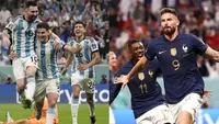 Final Argentina vs Prancis berlangsung hari Minggu, 18 Desember 2022.