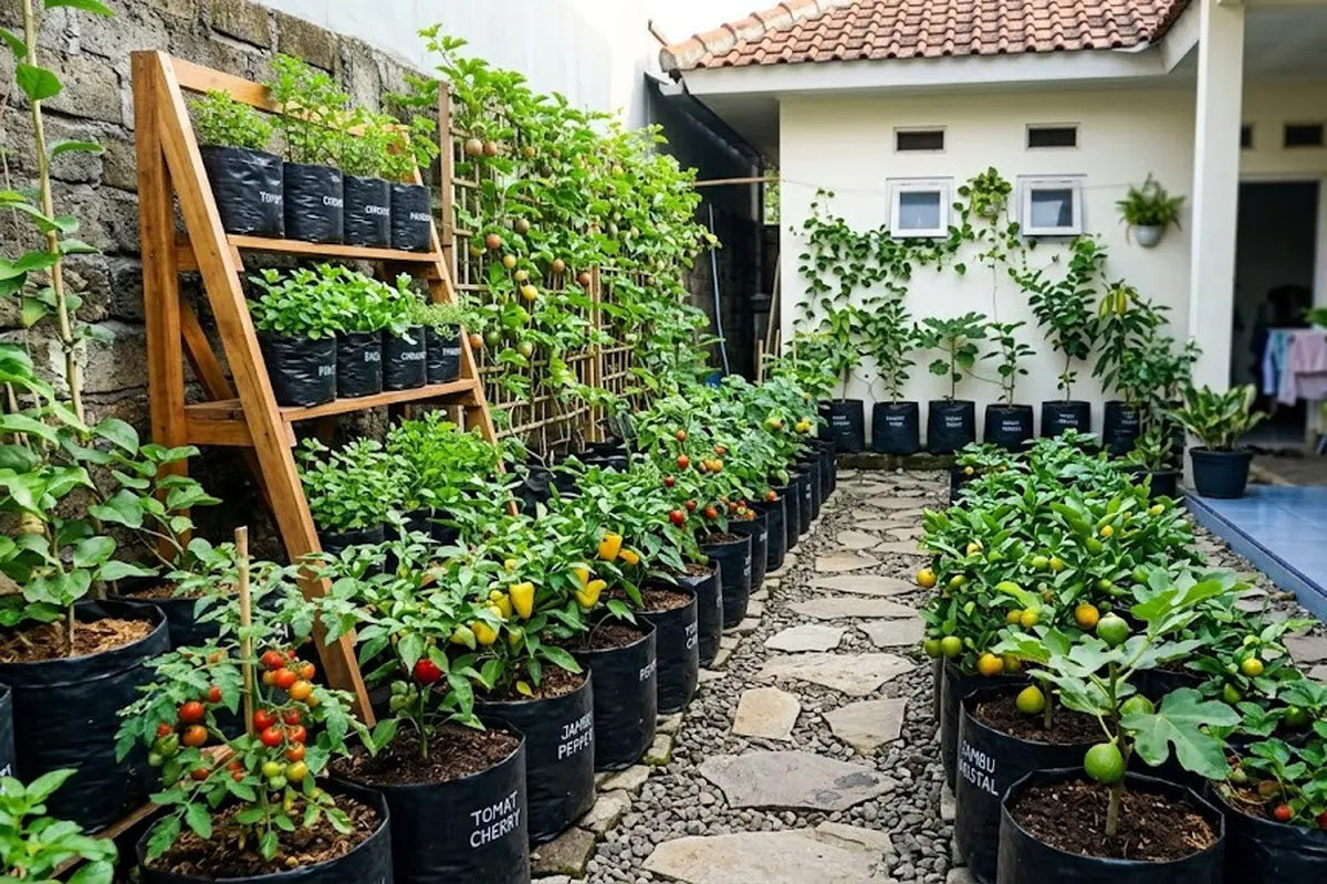 Desain Kebun Buah di Halaman Sempit