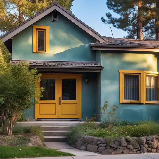 Inspirasi Cat Rumah Perpaduan Warna Toska