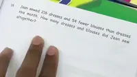 Aksi kocak bocah laki-laki yang debat sebut nama karakter di soal buku matematika. (Sumber: Mothership)