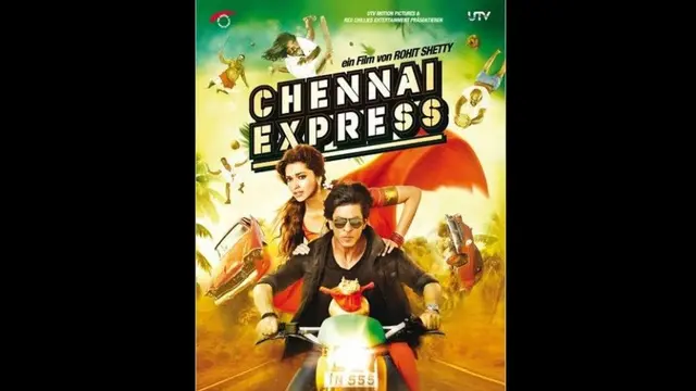 Poster film Chennai Express tayang di Mega Bollywood hari ini (Foto: UTV Motion Pictures via IMDB.com)