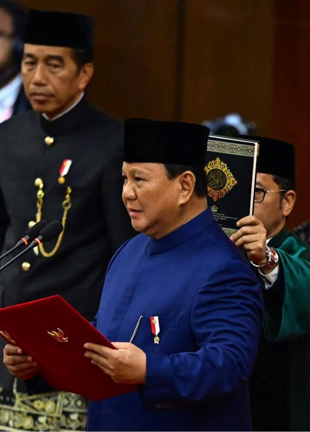 Pelantikan Prabowo dan Gibran sebagai Presiden dan Wapres RI