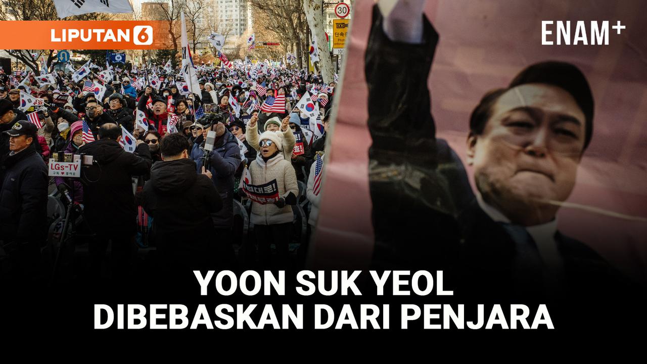 VIDEO: Pengadilan Korea Selatan Memerintahkan Yoon Suk Yeol Dibebaskan dari Penjara