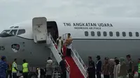 Iriana Jokowi dalam kunjungan kerjanya (Liputan6.com/Lizsa Egeham)