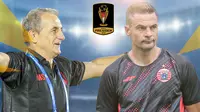 Piala Presiden 2024 - Duel Pelatih Persis Solo Vs Persija Jakarta Piala Presiden 2024- Milomir Seslija Vs Carlos Pena (Bola.com/Adreanus Titus)