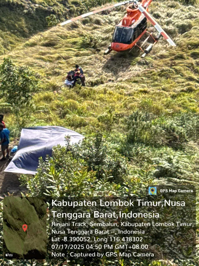 Wisatawan Belanda Jatuh di Gunung Rinjani Selang Sehari dari Turis Swiss, Alami Patah Leher
