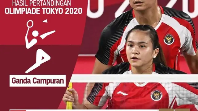 Terima Kasih Telah Berjuang Pasangan Ganda Campuran Praveen Jordan dan Melati Daeva di Olimpiade Tokyo 2020
