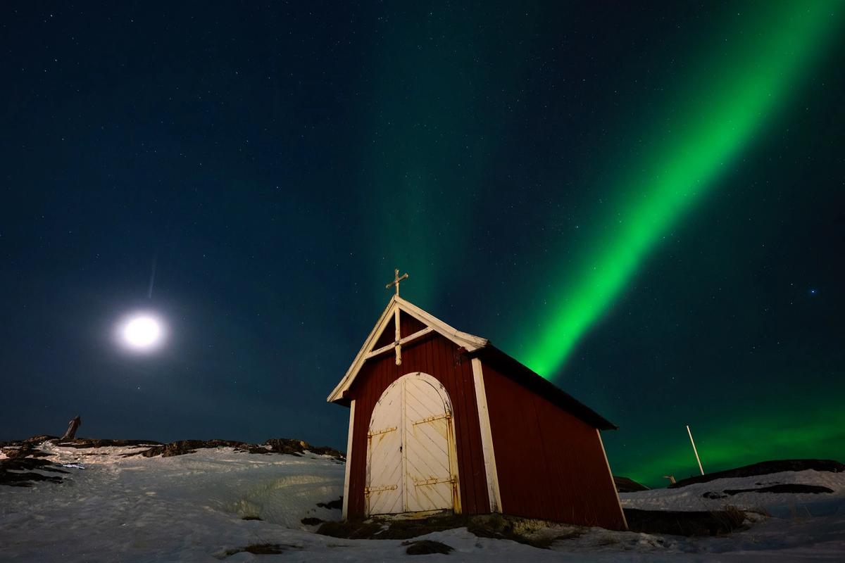 FOTO: Keindahan Menakjubkan Aurora Borealis di Langit Greenland