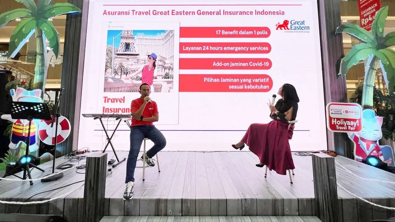 Marketing Director Great Eastern General Insurance Indonesia Chun Ling memberikan penjelasan mengenai pentingnya Asuransi perjalanan yang menawarkan program yang komprehensif.(Dok Great Eastern)