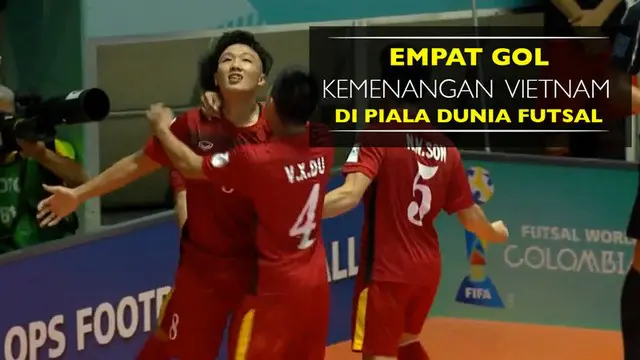 Video empat gol kemenangan Vietnam dan momen sial Guatemala di Piala Dunia Futsal 2016.