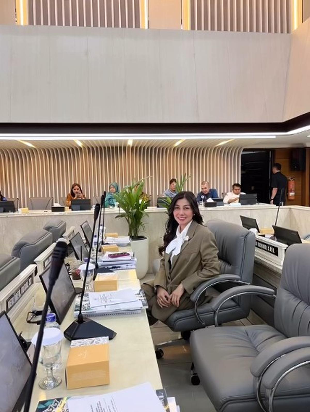 Kini Anggota DPRD Jabar, Ini 7 Potret Nisya Ahmad saat Bekerja Perlihatkan Ekspresi Serius - Pakai Baju Formal