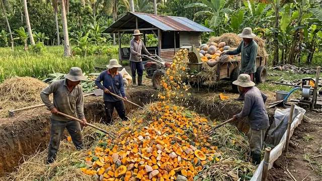 Pembuatan Silase Labu untuk Ternak/ Manfaat Labu untuk Ternak Unggas