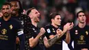 Hingga akhir pertandingan, laga antara Juventus vs Lazio ini berakhir dengan skor 1-0. (MARCO BERTORELLO/AFP)