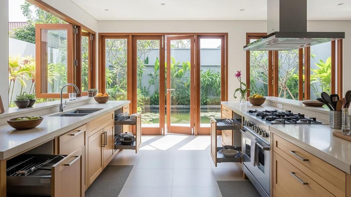 7 Desain Dapur Terbuka yang Mudah Diakses Lansia, Aman, Nyaman, dan Ergonomis