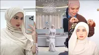 4 Pesona Davina Karamoy Kenakan Hijab dan Makeup Timur Tengah, Cantiknya MasyaAllah