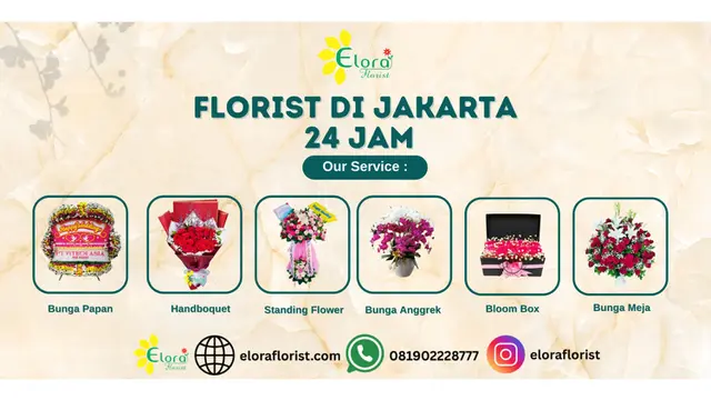Elora Florist: Florist Jakarta dengan Layanan Bunga Terlengkap & Pengiriman Cepat