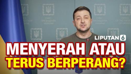 VIDEO: Sepekan Digempur Rusia, Presiden Ukraina Menyerah?