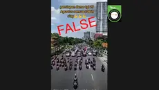 Cek Fakta: Tidak Benar Video Iring-iringan Motor Ini Persiapan Demo 27 Agustus 2026