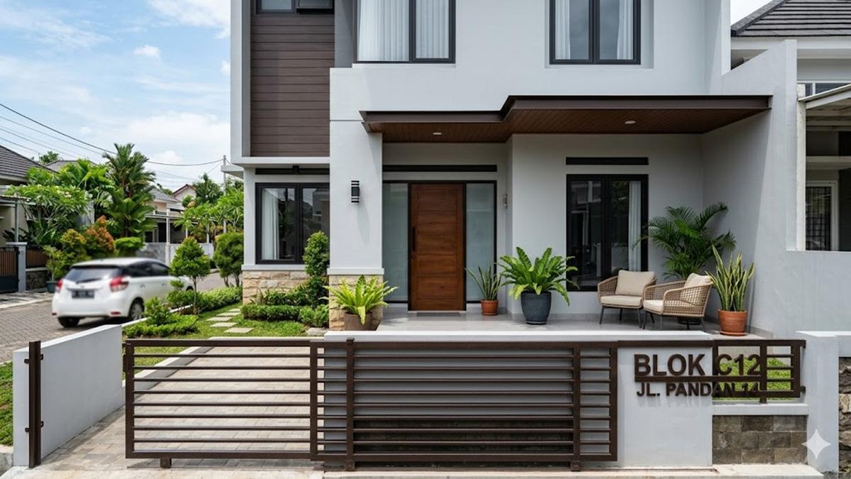 9 Ide Warna Cat Dinding Luar dan Pagar Besi Rumah Minimalis, Bikin Tampilan Elegan dan Estetik