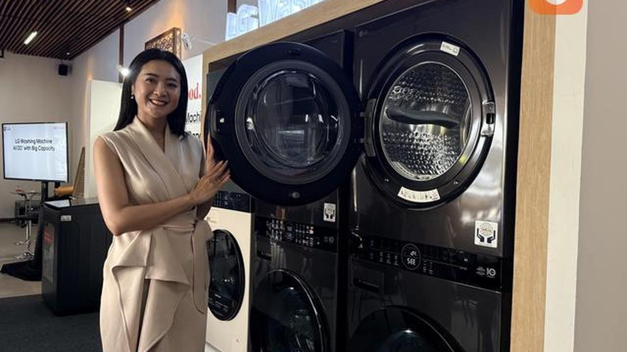 LG Suntik AI di Mesin Cuci Berukuran Jumbo untuk Mencuci Lebih 'Sat Set' dan Pakaian Lebih Awet