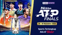 Link Live Streaming Bola Tenis: Nitto ATP Finals 2024 di Vidio