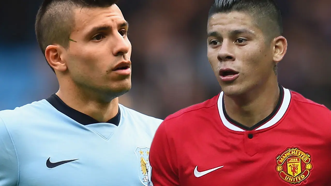 Sergio Aguero dan Marcos Rojo
