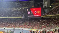 Manchester United dikalahkan ASEAN All Stars. (Liputan6.com/Thomas)