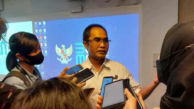 Direktur Utama PT PT Bio Farma (Persero) Honesti Basyir dalam Ngopi Bareng BUMN, di Kementerian BUMN, Senin (22/8/2022). Ia bercerita mengenai penggunaan vaksin BUMN atau Indovac.