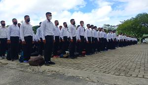 1.083 Putra  Daerah Sulawesi Tenggara Ikut Seleksi Bintara TNI AD Tahun Angkatan 2021.(Liputan6.com/Dok Korem 143 Halu Oleo)