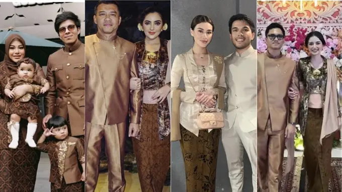 Adu Gaya Couple dari Pasangan Muda hingga Senior saat hadir di Tedak Siten Anak Aurel-Atta Halilintar