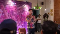 Bakal calon wali kota Bogor Sendi Fardiansyah di sela-sela acara Silaturahmi dan Buka Puasa Bersama Rekan-rekan Media Kota Bogor, Jumat 5 April 2024 (Istimewa)