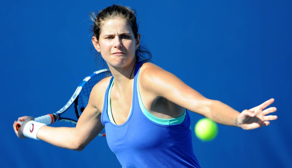 Julia Goerges adalah petenis putri andalan Jerman. (AFP/Greg Wood)
