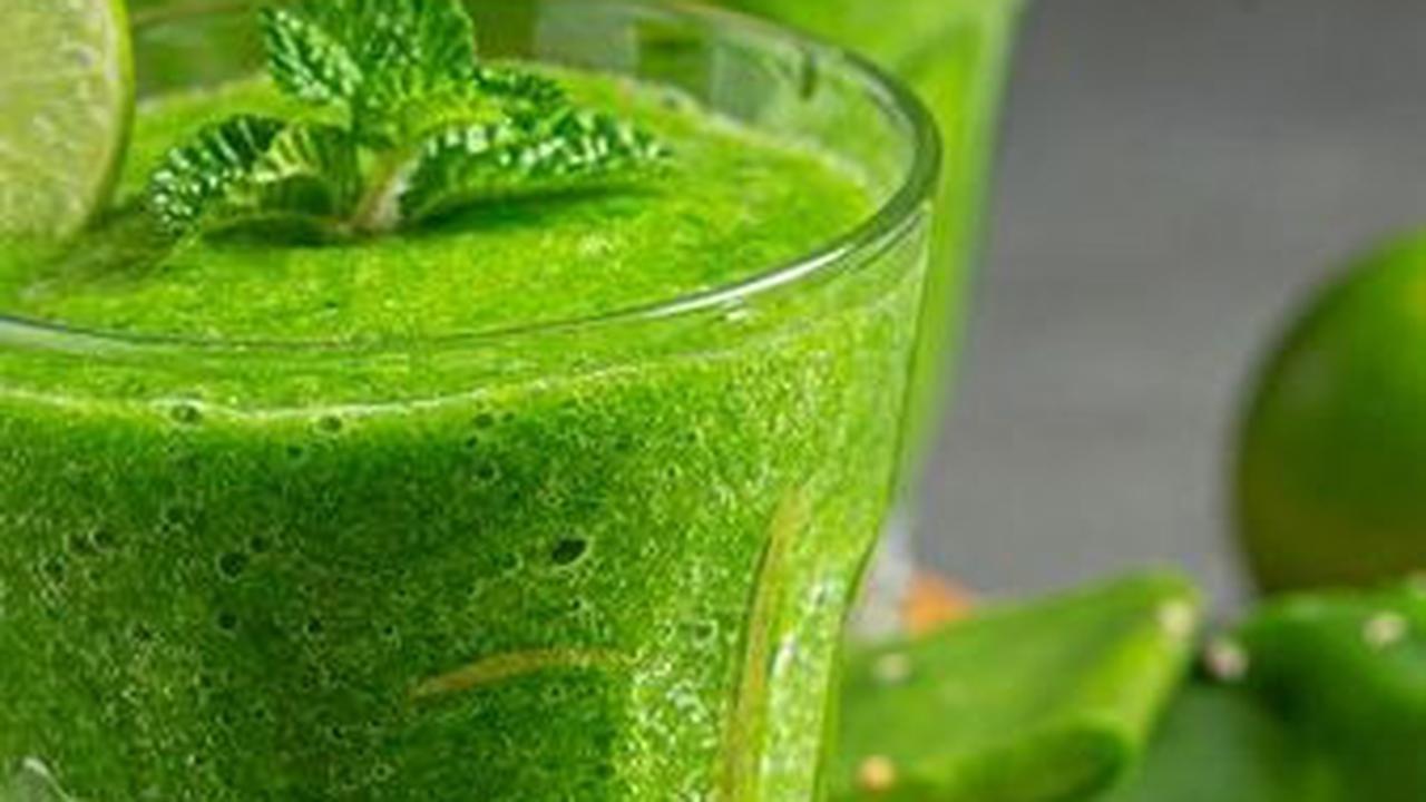 5. Jus Hijau: Lemon, Parsley, dan Bayam<br>